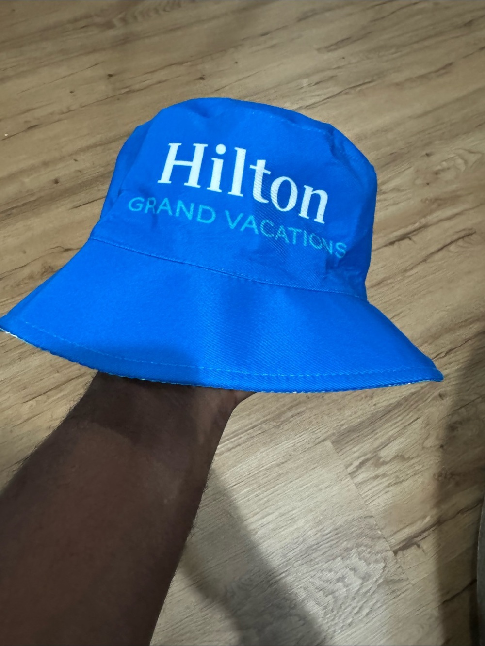 Hilton Grand Vacations Blue Bucket Hat - Men's Travel Sun Hat